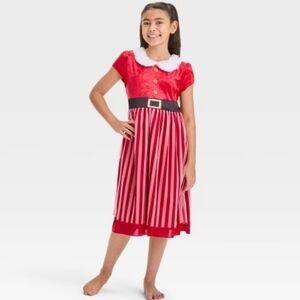 Girl's Mrs. Claus Christmas Dress - Ame - Size XS (4/5)